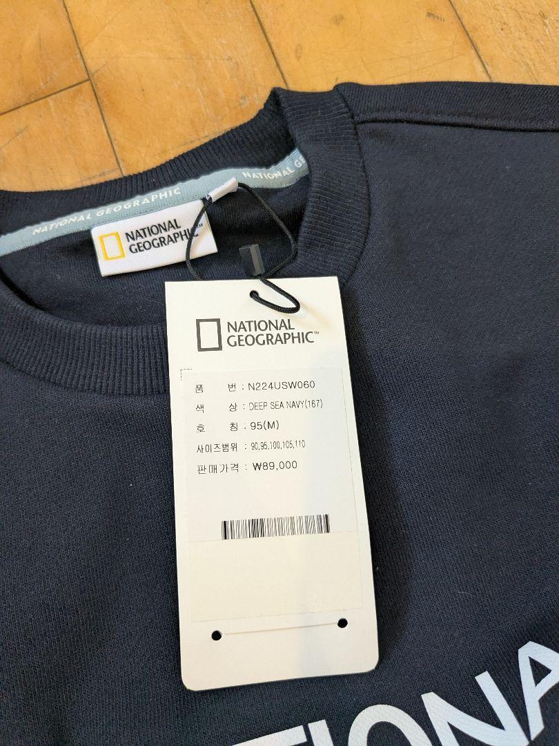新品♡美品♡タグ付NATIONAL GEOGRAPHIC トレーナー M 紺色