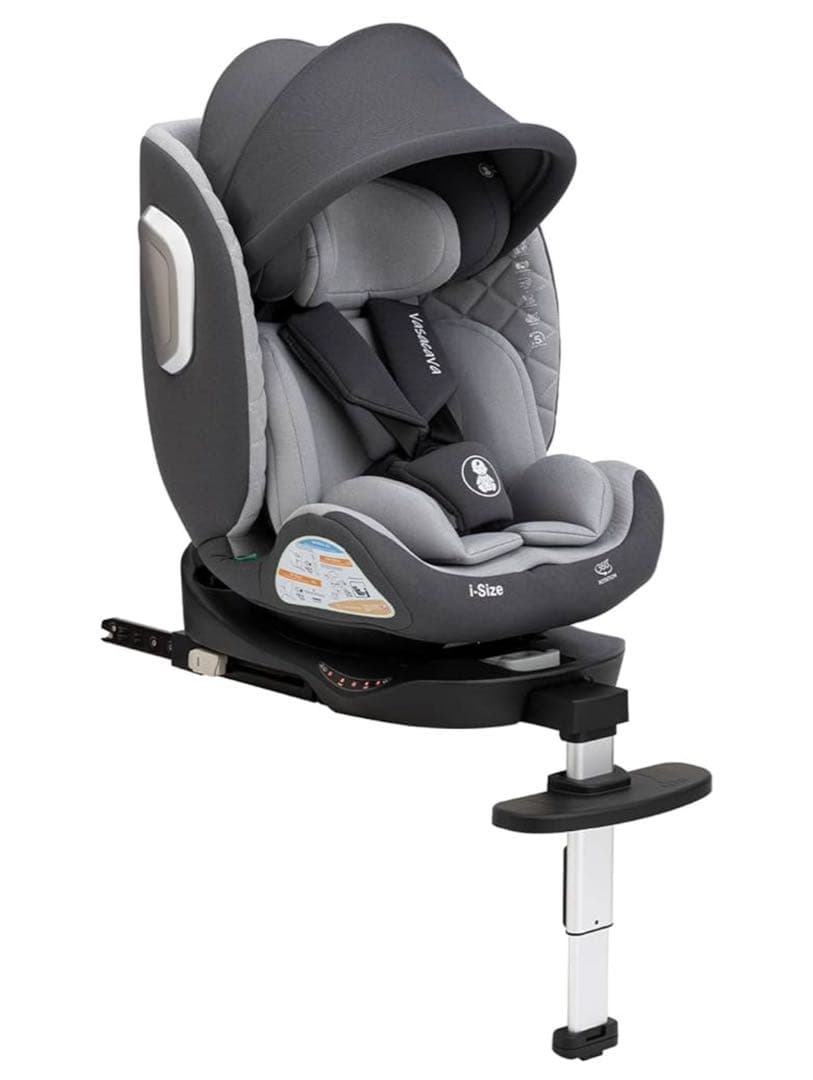 チャイルドシート 新生児 isofix 回転式 360° シートベルト固定式