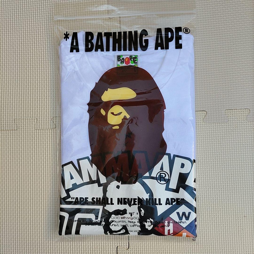 L 白 BAPE GALLERY x WHIZ LIMITED Tシャツ