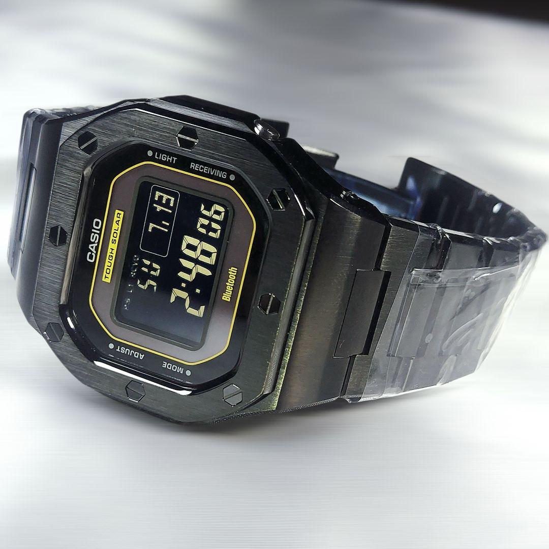 希少✨G-SHOCK GW-B5600 フルメタルカスタム タフソーラー 極美品✨G-SHOCK GW-B5600 カシオークブラックフルメタル
