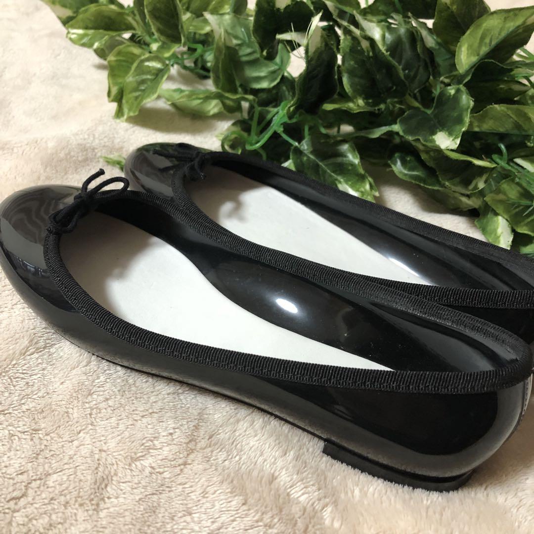 極美品♡ レペット　バレエシューズ　サンドリオン　ブラック　リボン　サイズ39