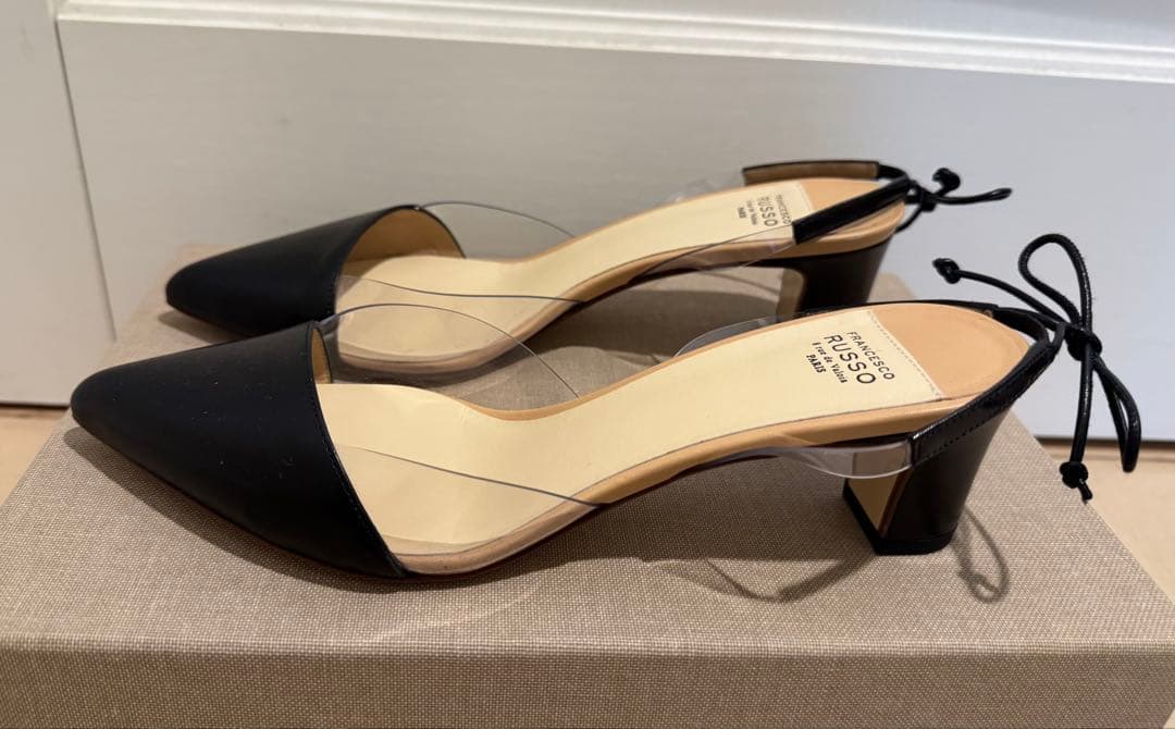 Francesco Russo バックストラップパンプス 24cm相当