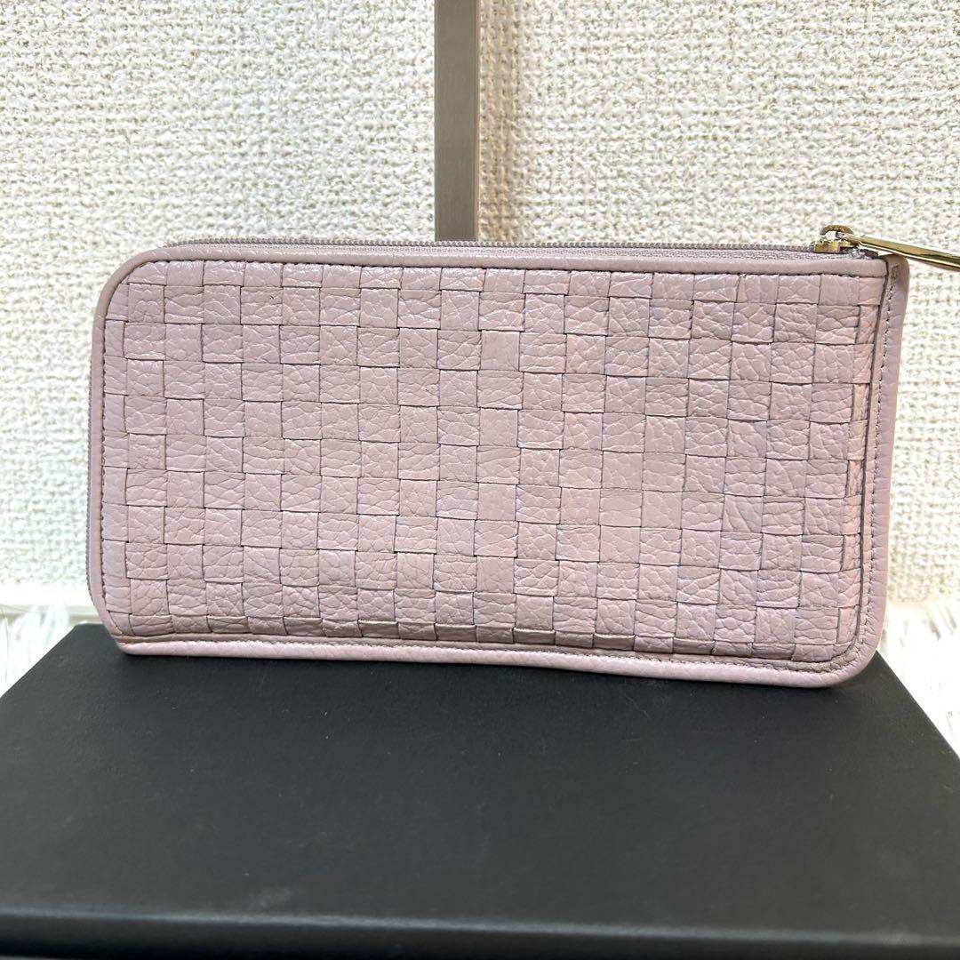 美品✨スリモケリー】アタオ ラウンドジップ 長財布 グレージュ