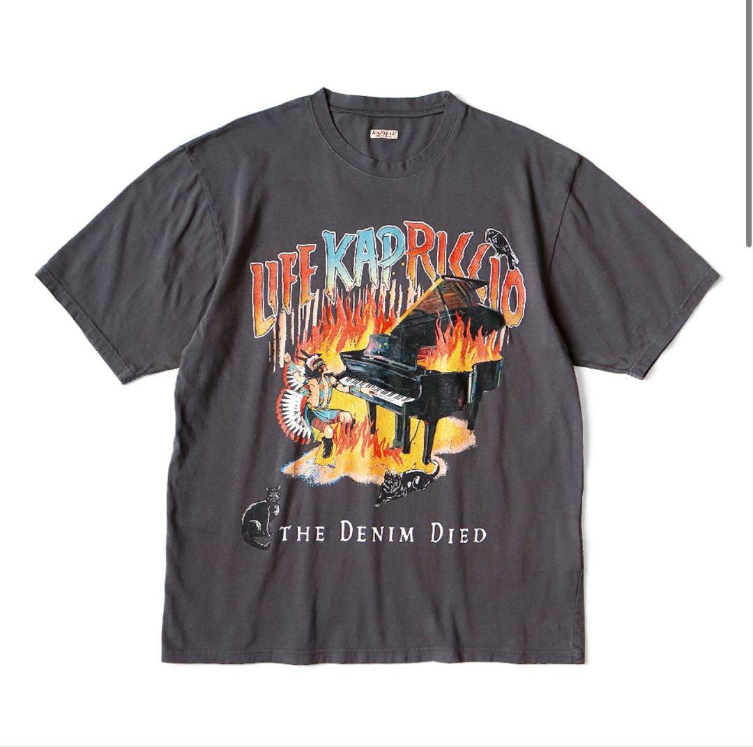 国内外ラッパーに超人気! KAPITAL Piano & Sun Face 天竺Tシャツ Kapital 20/-天竺 クルーT(BURNING ピアノpt) - メルカリ