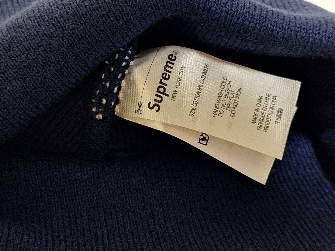 【新品・未着】Supreme　Big　Logo　Beanie　Navy／Free