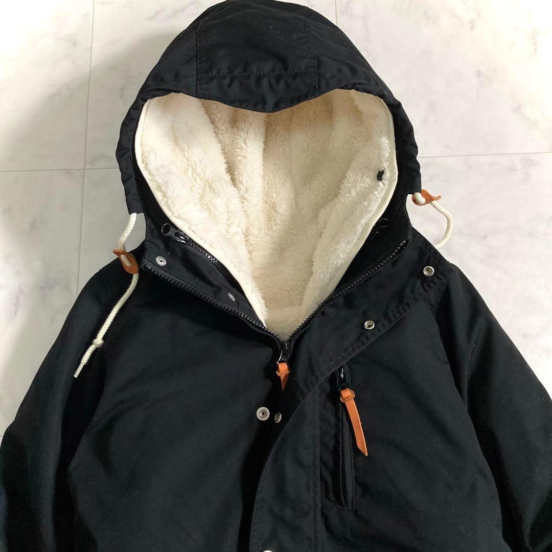 美品 B＆Y ボアライナーマウンテンパーカー ３WAY ブラック Mサイズ