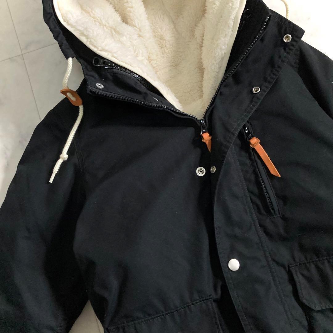 美品 B＆Y ボアライナーマウンテンパーカー ３WAY ブラック Mサイズ