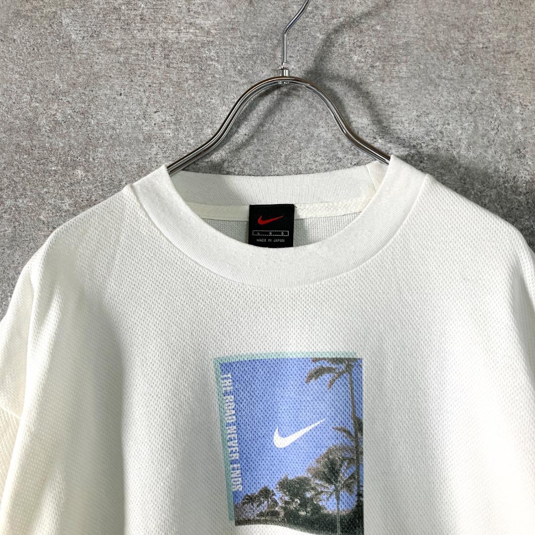 Nike Tシャツ クルーネック ホワイト グラフィックT 薄手