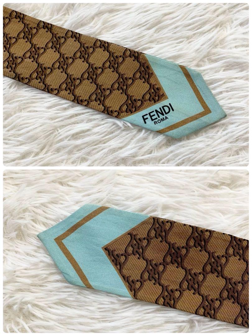 FENDI フェンディ ズッカ柄モチーフ FFロゴ ラッピー リボン