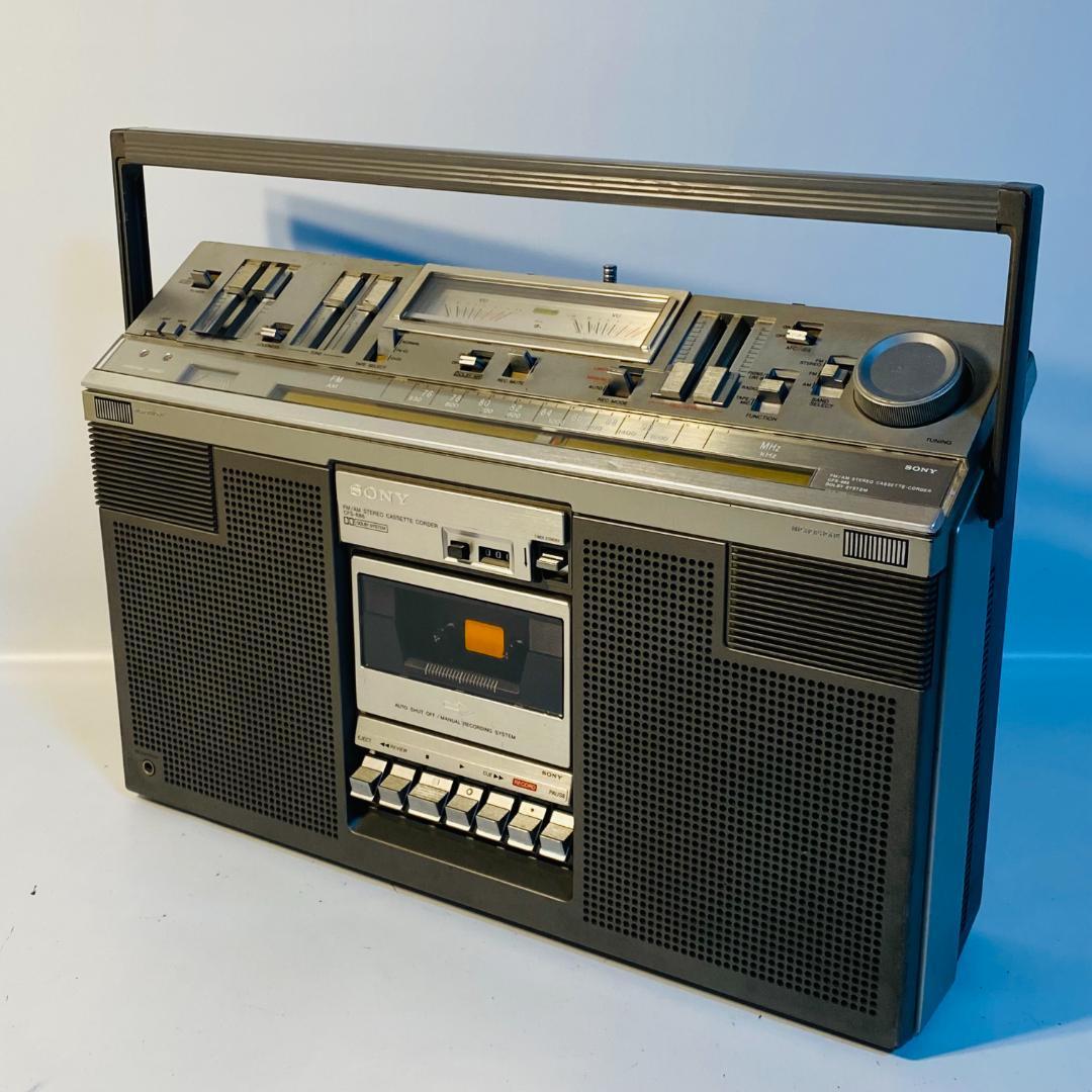 昭和レトロ　ソニーラジカセ　SONY CFS-686 FM/AMカセットコーダー SONY ソニー ステレオカセットコーダー CFS-686 ラジカセ