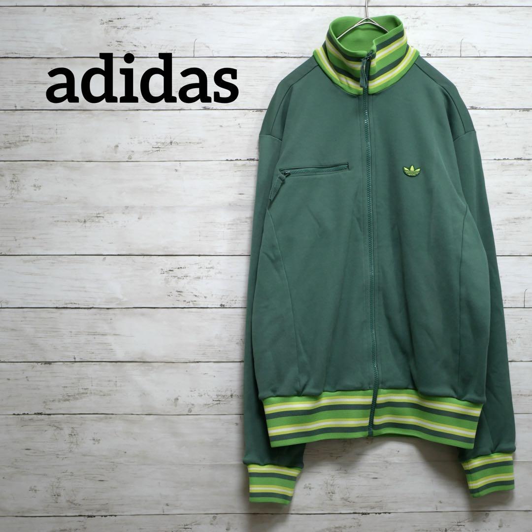 adidas トラックジャケット green 90s - メルカリ