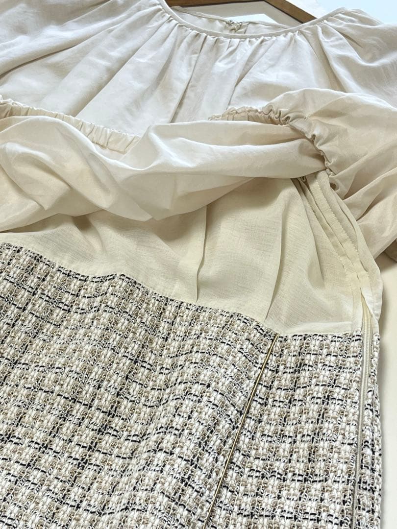 新品☆LETICIA レティシア ㈱キング/異素材組合せワンピース