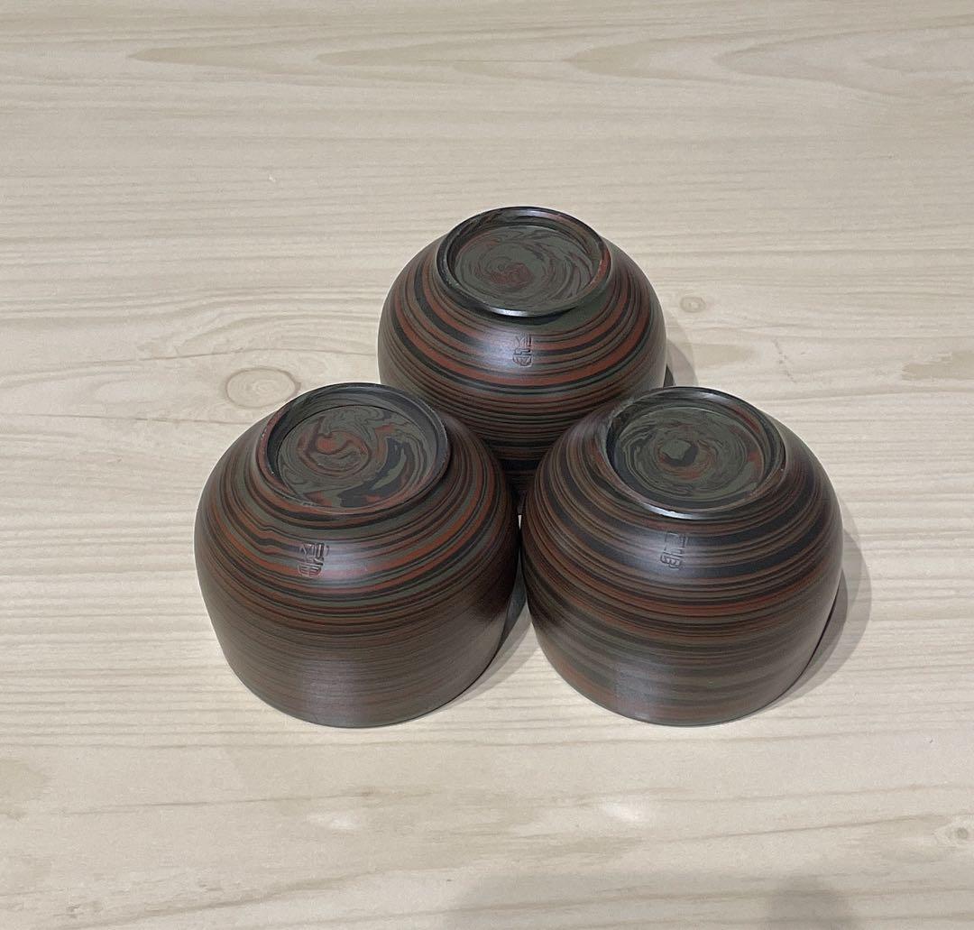 新品未使用 常滑焼　雲仙窯　窯変泥（マーブル模様）急須　5点セット