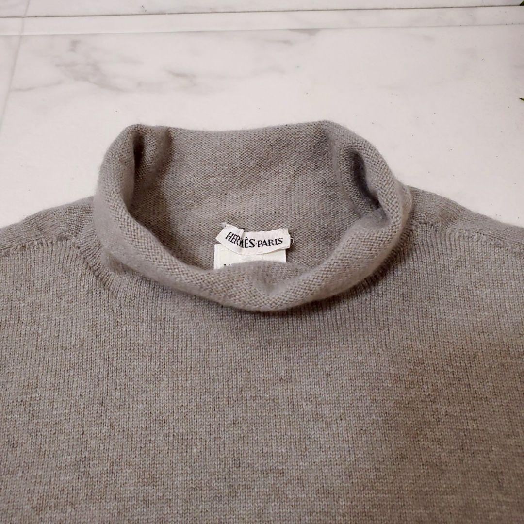 極美品✨エルメス カシミヤ100% マルジェラ期 タートルネックニット