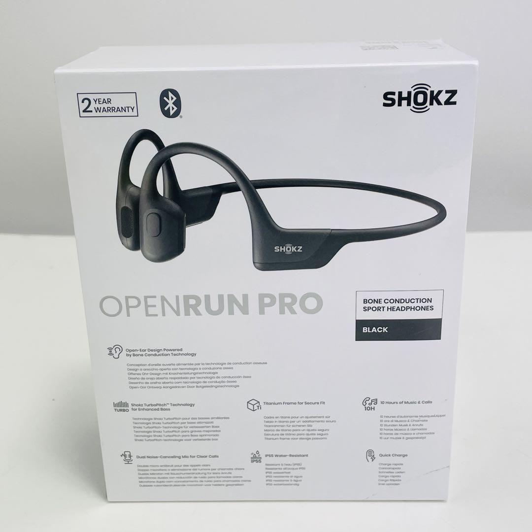 【未開封】Shokz オープンラン プロ 骨伝導イヤホン ワイヤレス ブラック