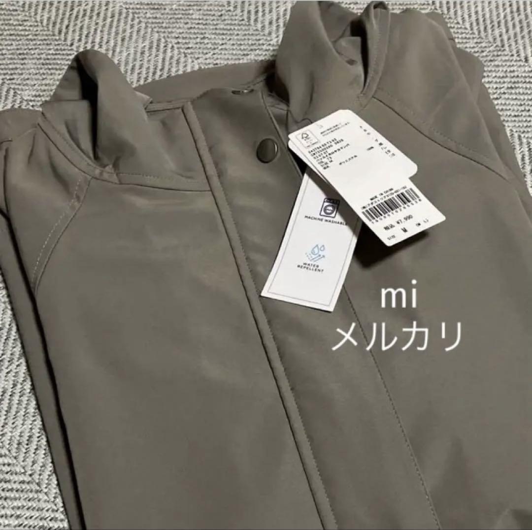グローバルワーク 撥水軽やかマンパ グレイッシュカーキ M