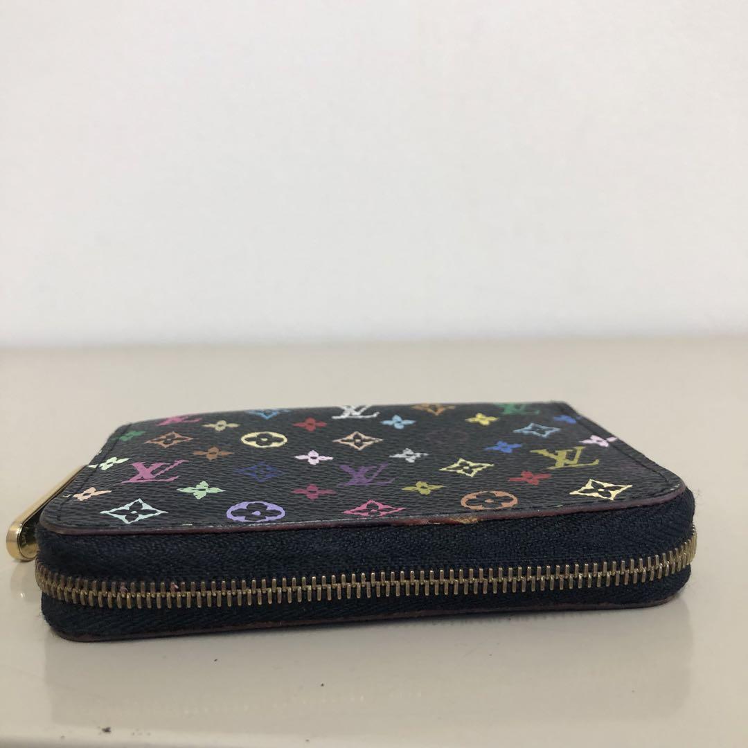 美品 ルイヴィトン マルチカラー　ジッピー　コインパース　黒　小銭入れ