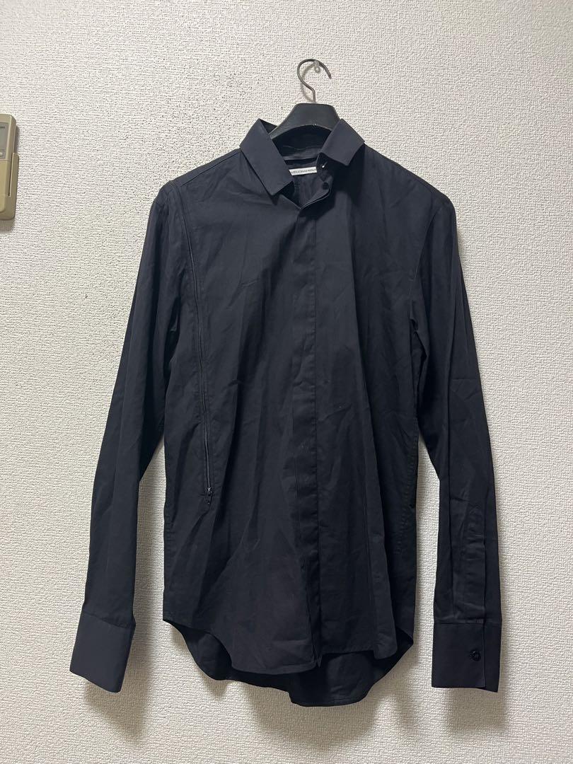 y2k FIFTH AVENUE SHOE REPAIR ジップ装飾シャツ /S