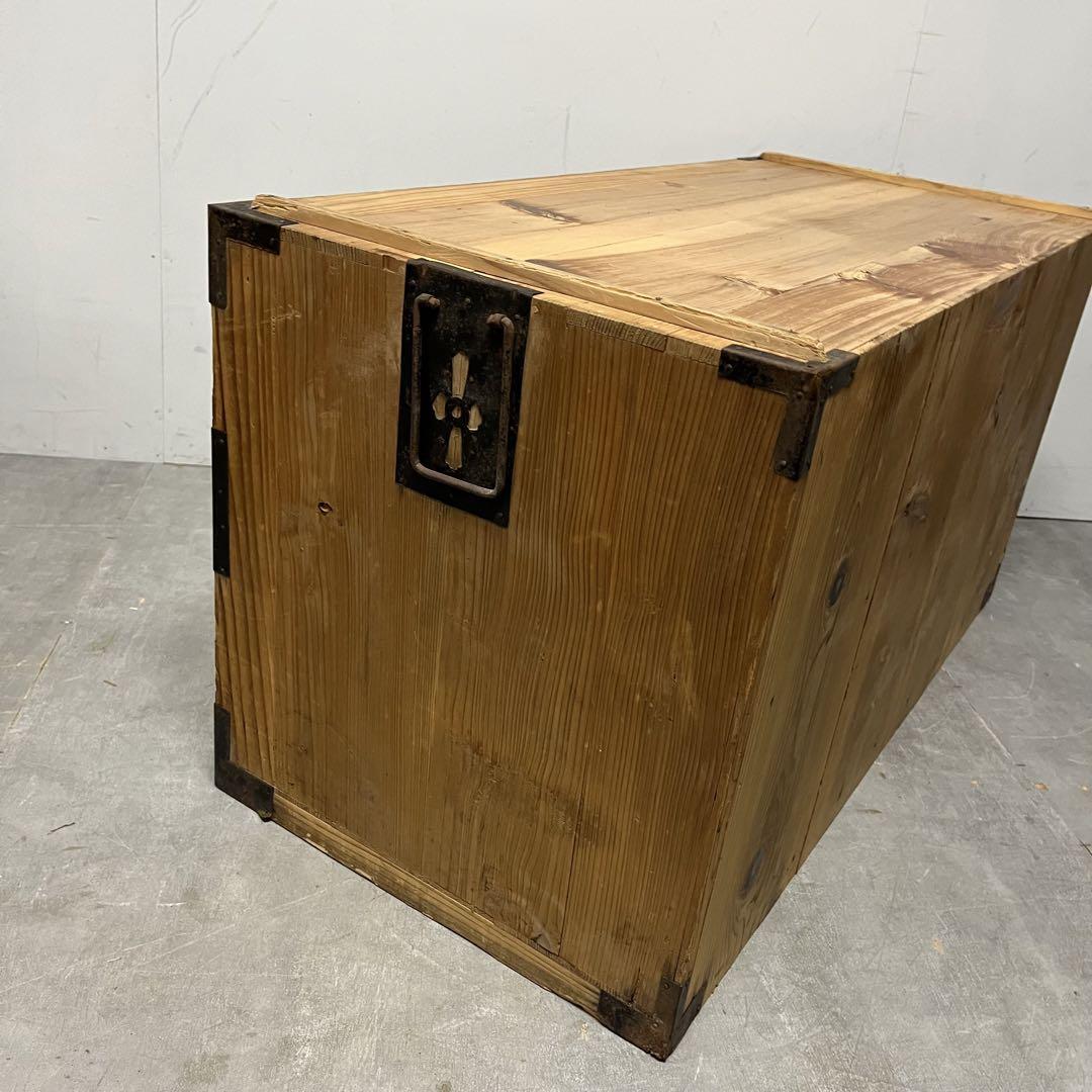 専用 箪笥 チェスト テレビ台 無垢材 ローボード 無塗装 昭和レトロ