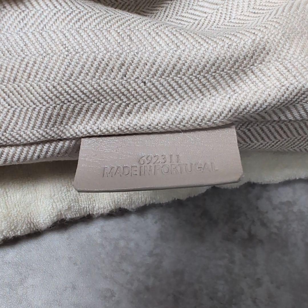 【美品】LOEWE ポーチタオル 巾着 クリーム