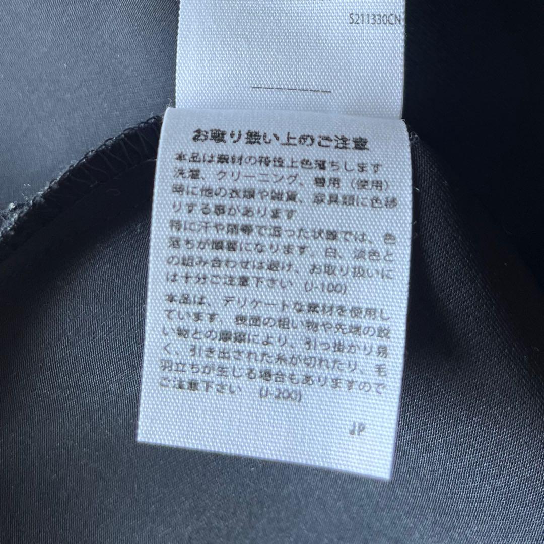 mo様限定】エンフォルド ネイビー 半袖ブラウス 38 ランダムヘム