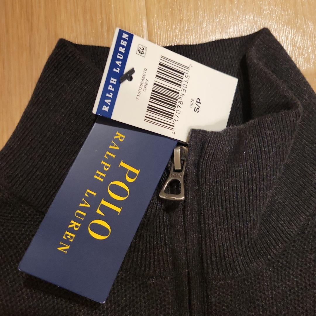 Polo Ralph Lauren ハーフジップセーター S ダークグレー