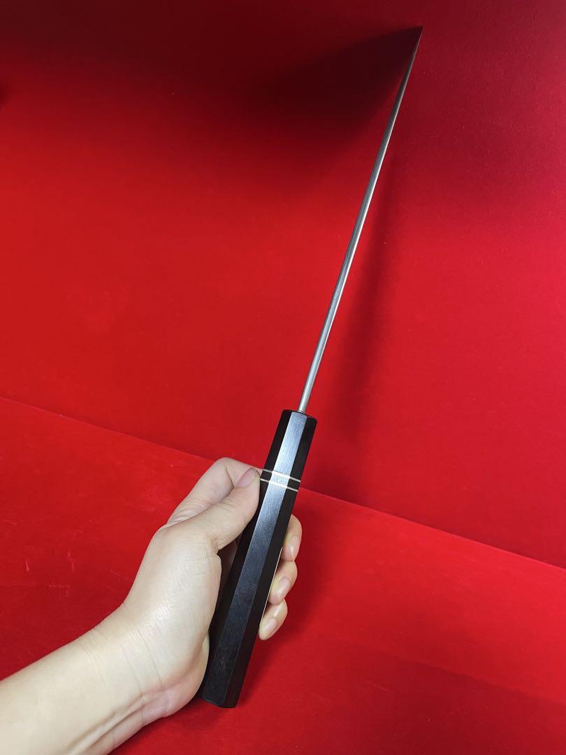 No01408 包丁和牛刀重啓作雲流し折り返し鍛錬箱付未使用品