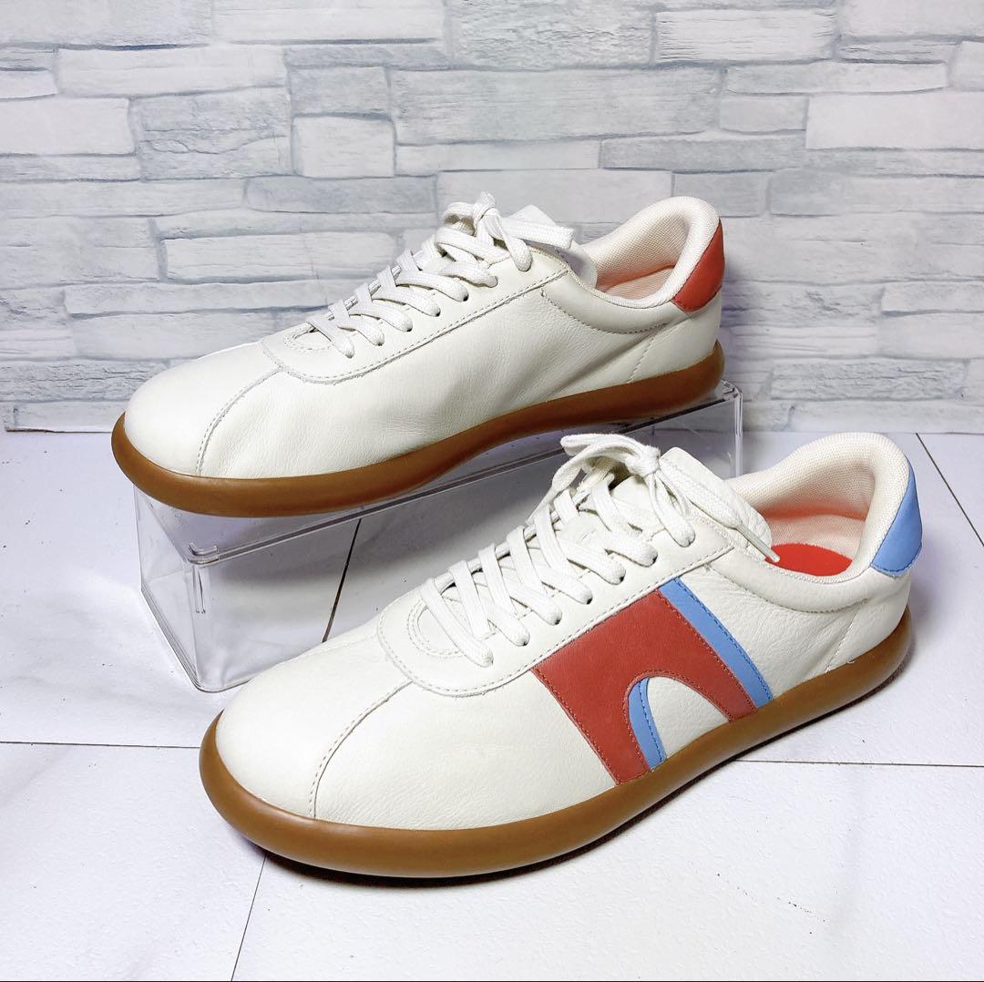 極美品 CAMPER レザースニーカー TWINS ペロータス 本革 白 27