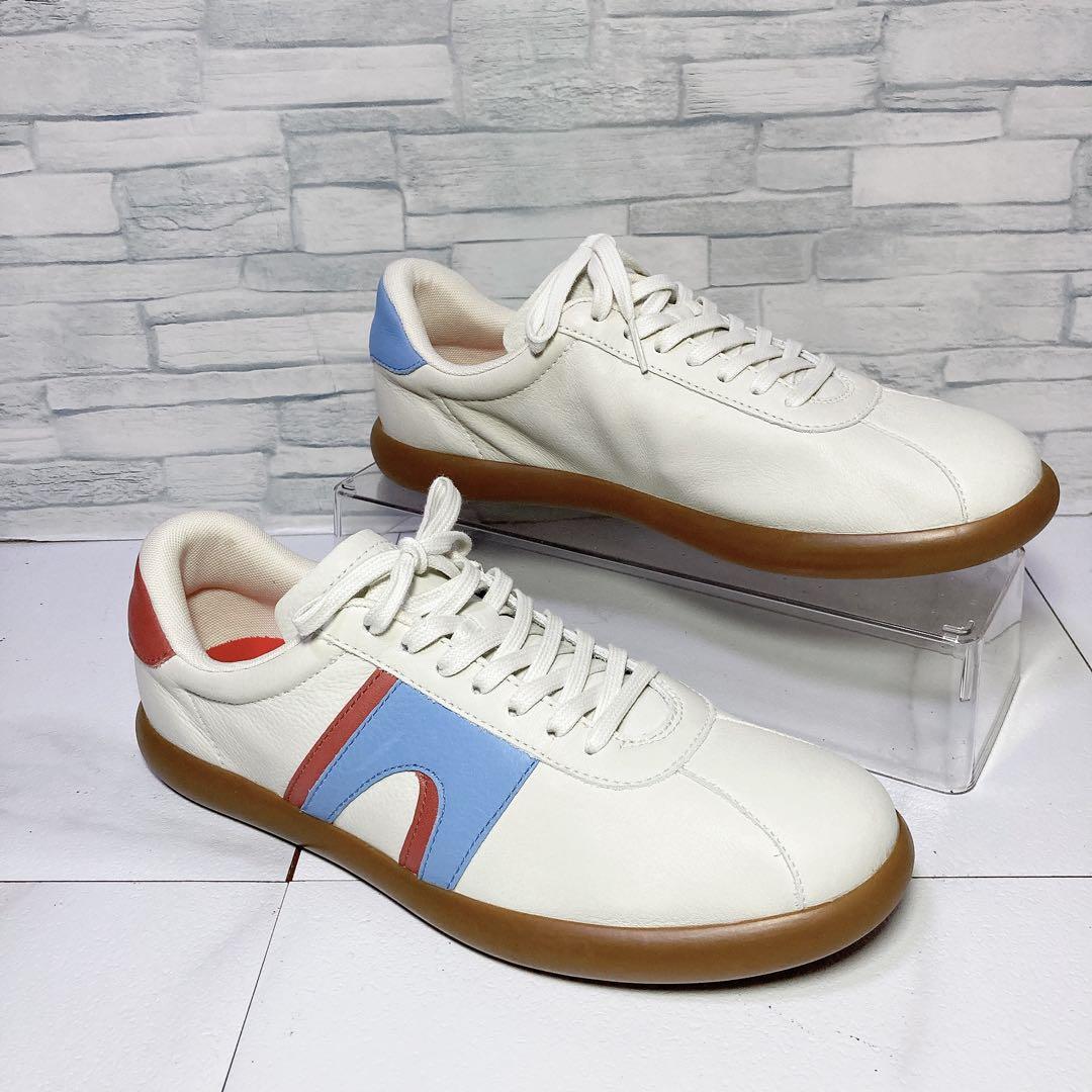 極美品 CAMPER レザースニーカー TWINS ペロータス 本革 白 27