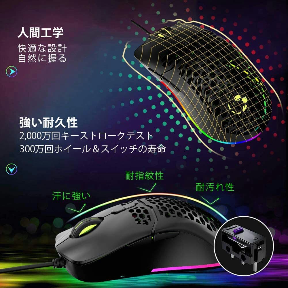 Npet ゲーミングマウス 光学式 7ボタン プロゲーマー用 6段調dpi調節 メルカリ