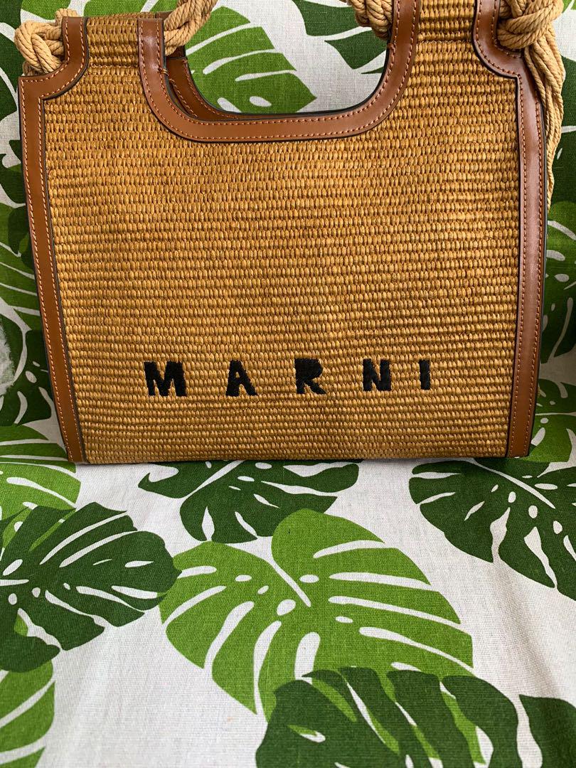 MARNI マルニ バーラップ ショッピングバッグ ロープハンドル