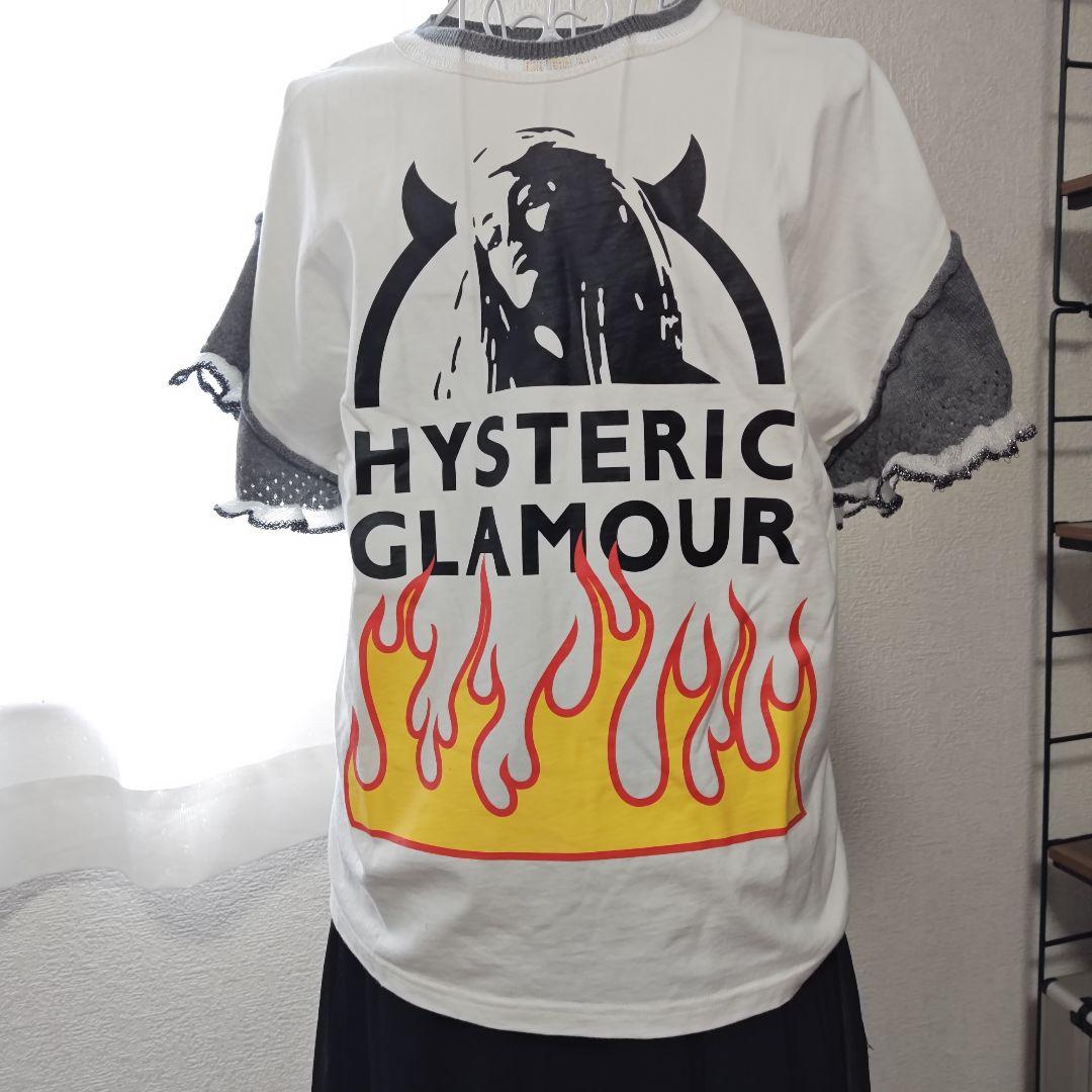 HYSTERIC GLAMOUR フレイムプリント Tシャツ
