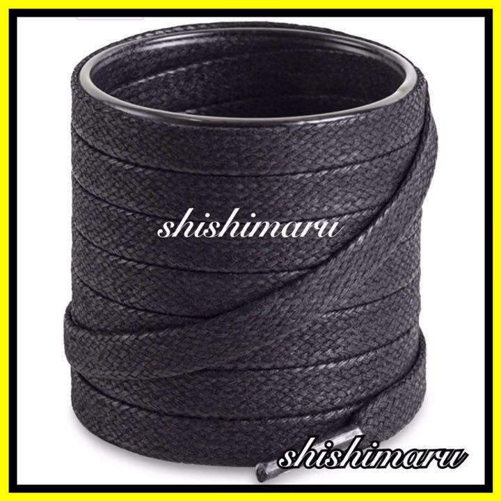 ワックス/シューレース(靴紐)/フラットレース(平紐)/120㎝/ブラック【㊹】 - メルカリ ワックス/シューレース(靴紐)/フラットレース(平紐)/120㎝/ブラック【㊹】 - メルカリ