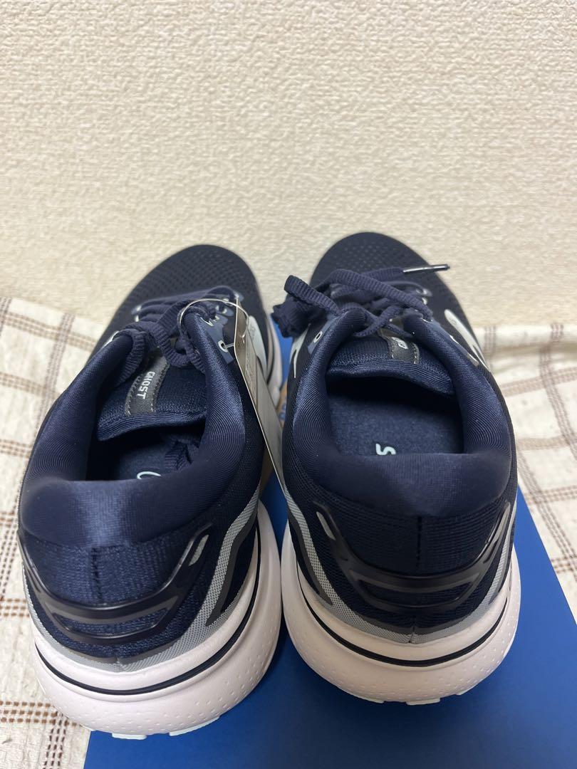 25cm ブルックス ゴースト15 ワイドレディス ランニングシューズ