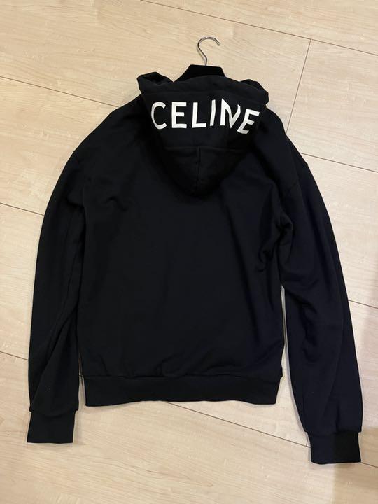 新作登場限定SALE CELINE ルーズフーディ ロゴ セリーヌ vaI4E-m92281991389 パーカー プリント ジップ付き 大人気通販