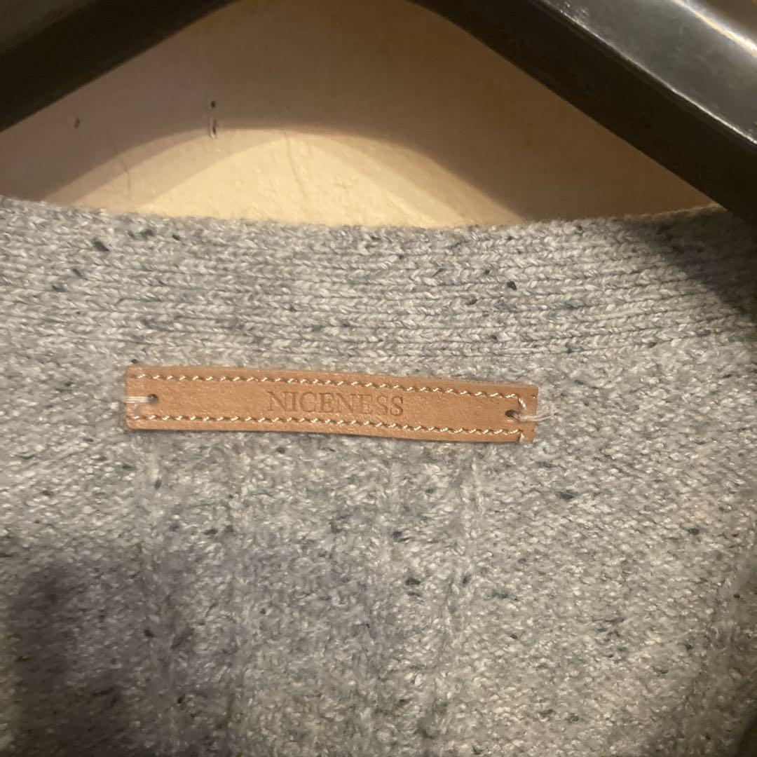 niceness ケーブル編み カーディガン M 美品