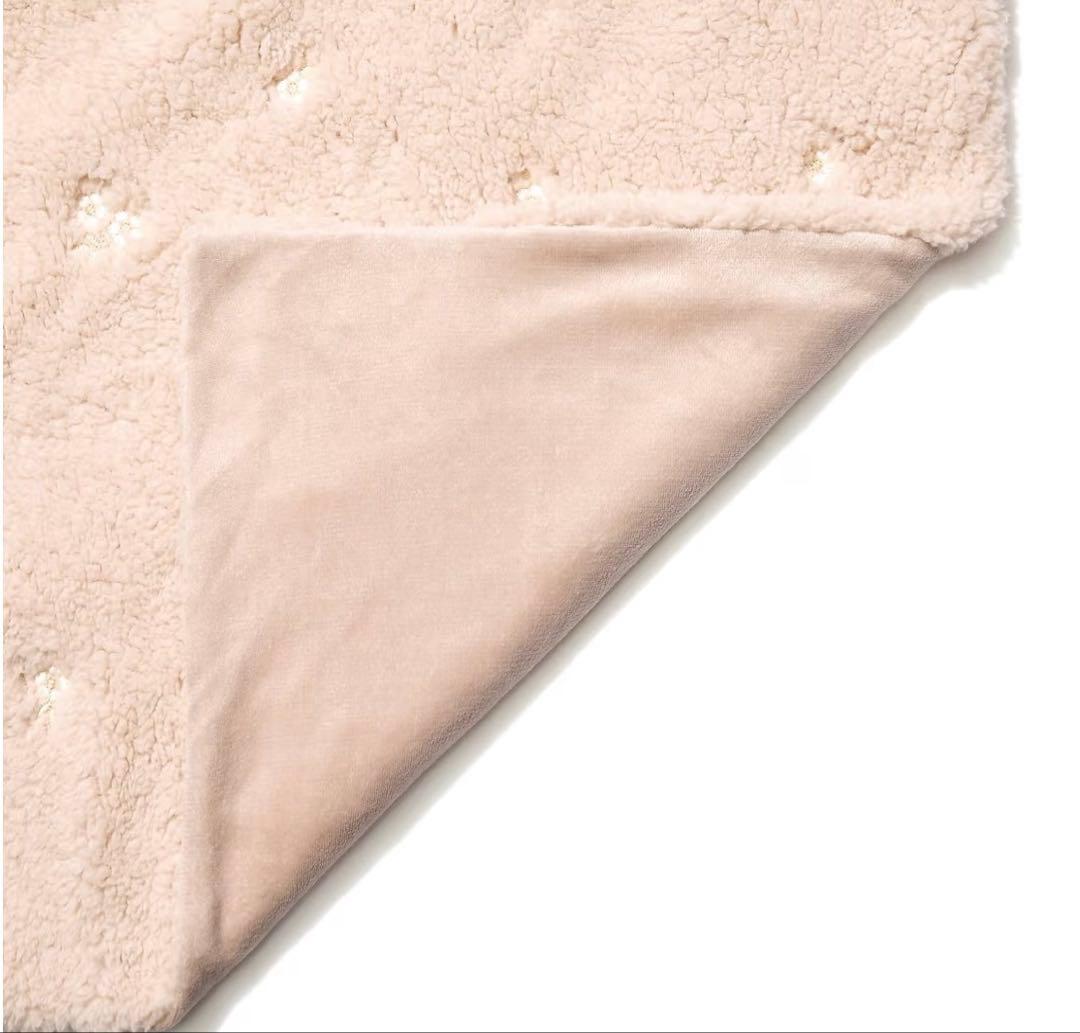 フランフラン 新品 掛け布団カバー フラワー×ボア シングル ベージュ フランフラン 新品 掛け布団カバー フラワー×ボア シングル ベージュ