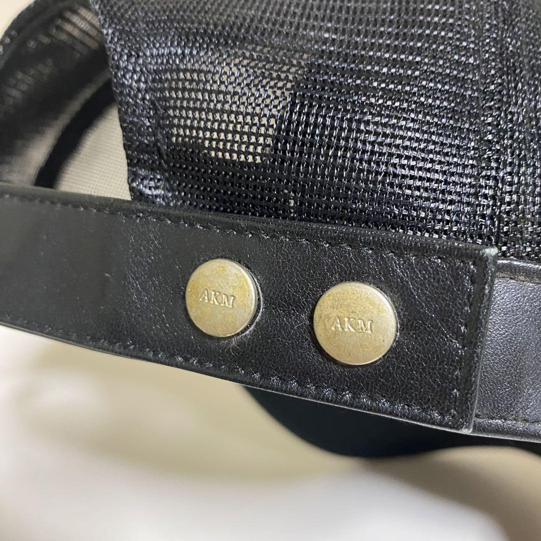 自宅保管品 AKM / エーケーエム メッシュキャップ レザーストラップ 日本製