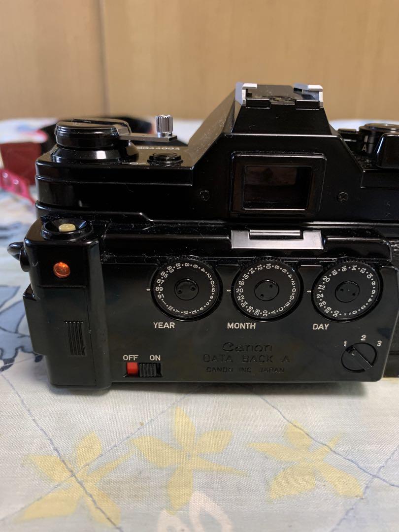 キャノン AE-1 本体とDATA BACK Aと前キャップ付き キャノン AE-1 本体とDATA BACK Aと前キャップ付き - メルカリ