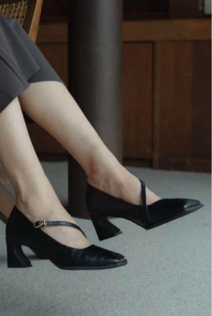 靴 Knuth Marf square top pumps heel