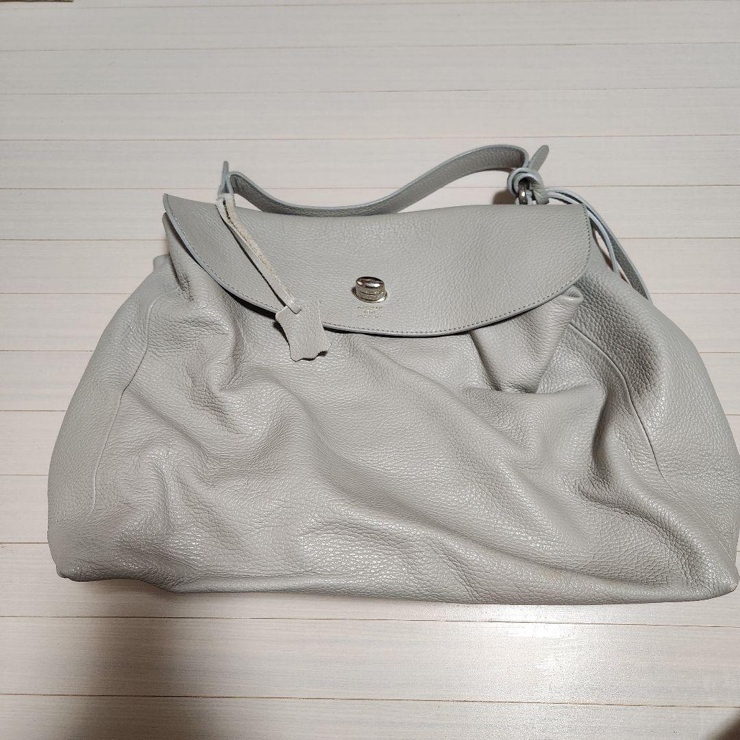 BORSE IN PELLE BAG グレージュ【美品 匿名配送】