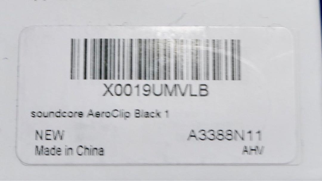 Anker Soundcore AeroClip（ミッドナイトブラック）