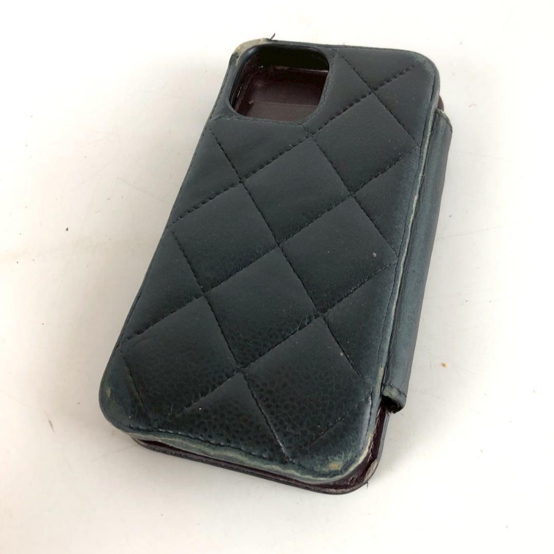 CHANEL シャネル マトラッセ iPhoneケース ブラック 小物