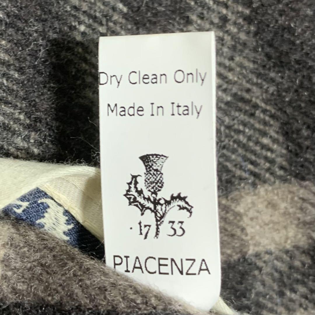 PIACENZA カシミヤ100% マフラー チェック イタリア製