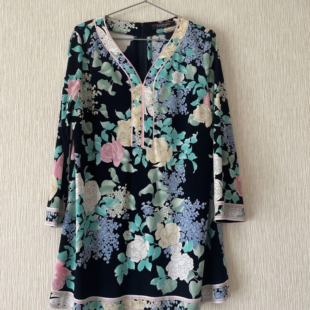 中古　レオナール　チュニック　サイズ44