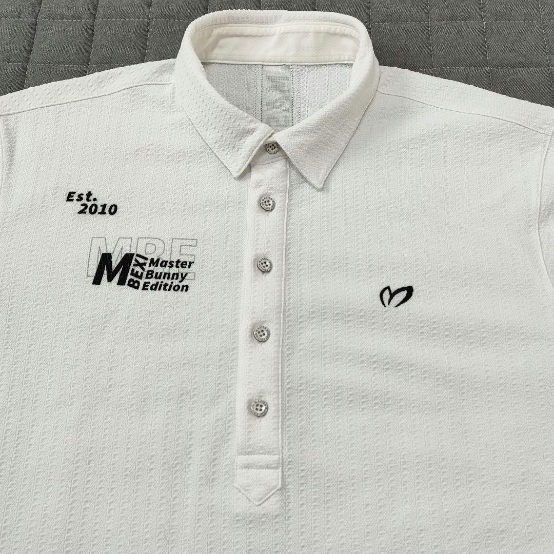 【美品】マスターバニーエディション　半袖シャツ　ロゴ　シアサッカー　メッシュ6