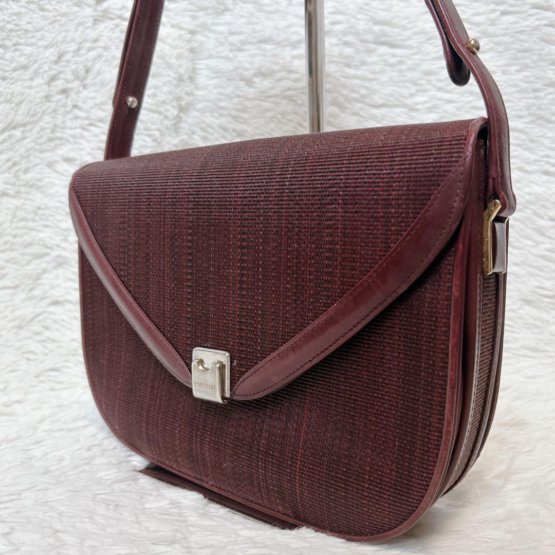 ✨美品✨コンテス　ショルダーバッグ　ホースヘア　ゴールド金具　2way