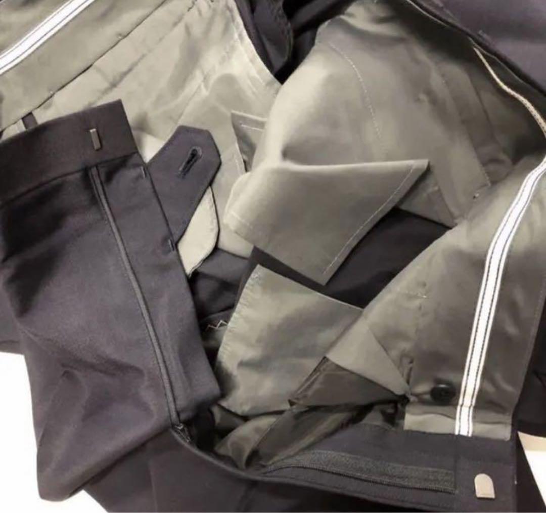 新品 AB5 M ネイビー 紺 英国製生地 シングルスーツ セットアップ ウール