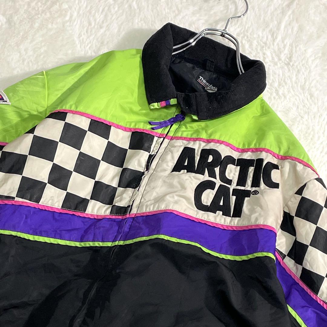 ナイロンレーシングジャケット　サイズL　企業ロゴ刺繡　ARCTIC CAT