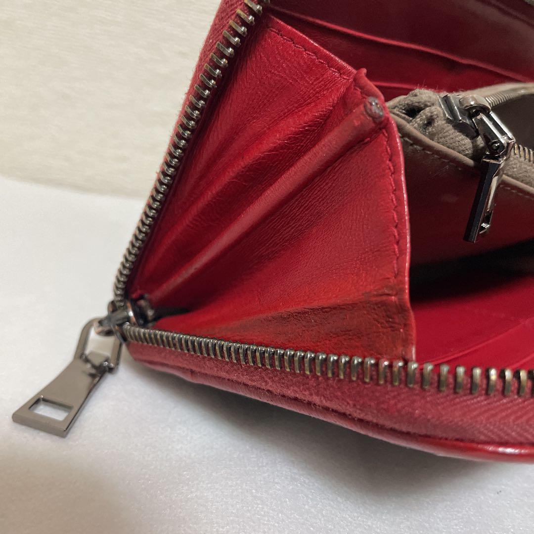 格安SALE ボッティガヴェネタイントレチャート 正規品 USED 2oX18-m92309067589 ラウンドファスナー長財布 大得価セール